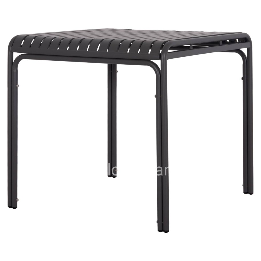 ΤΡΑΠΕΖΙ ΤΕΤΡΑΓΩΝΟ ΑΛΟΥΜΙΝΙΟΥ RACHEL HM6338.01 ΓΚΡΙ 80x80x76Υεκ.