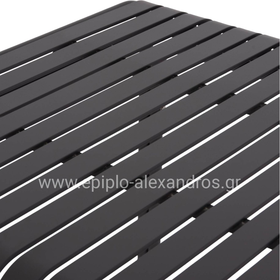 OUTDOOR SQUARE ALUMINUM TABLE RACHEL HM6338.01 GREY COLOR 80x80x76Hcm.