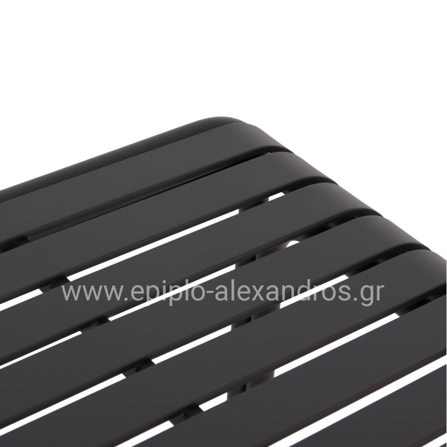 ΤΡΑΠΕΖΙ ΤΕΤΡΑΓΩΝΟ ΑΛΟΥΜΙΝΙΟΥ RACHEL HM6338.01 ΓΚΡΙ 80x80x76Υεκ.