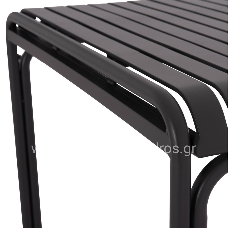 OUTDOOR SQUARE ALUMINUM TABLE RACHEL HM6338.01 GREY COLOR 80x80x76Hcm.