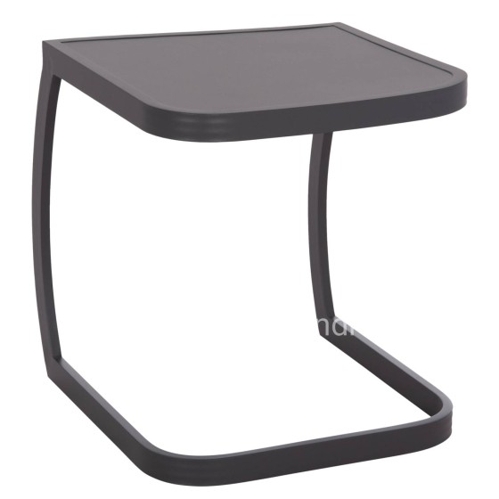 SUNBED SIDE TABLE RICKON HM6324.01 ALUMINUM IN GREY COLOR 45x48x49.5Hcm.