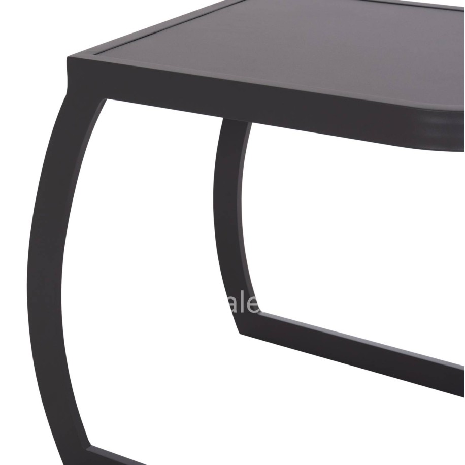 SUNBED SIDE TABLE RICKON HM6324.01 ALUMINUM IN GREY COLOR 45x48x49.5Hcm.