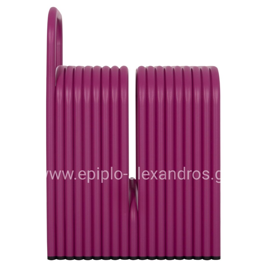 STOOL SERIES INTREPID HM6326.05 ALUMINUM IN PURPLE COLOR 40x38x55Hcm.