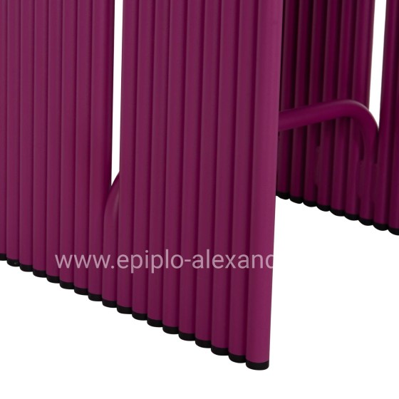 STOOL SERIES INTREPID HM6326.05 ALUMINUM IN PURPLE COLOR 40x38x55Hcm.