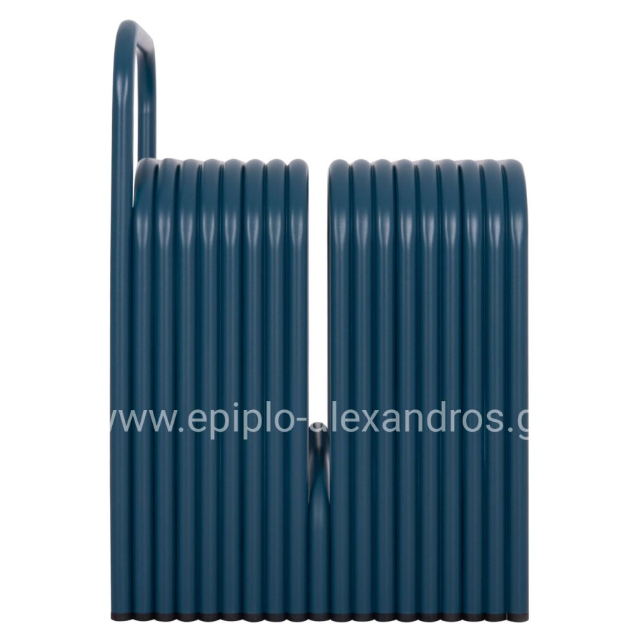 STOOL SERIES INTREPID HM6326.08 ALUMINUM IN BLUE COLOR 40x38x55Hcm.