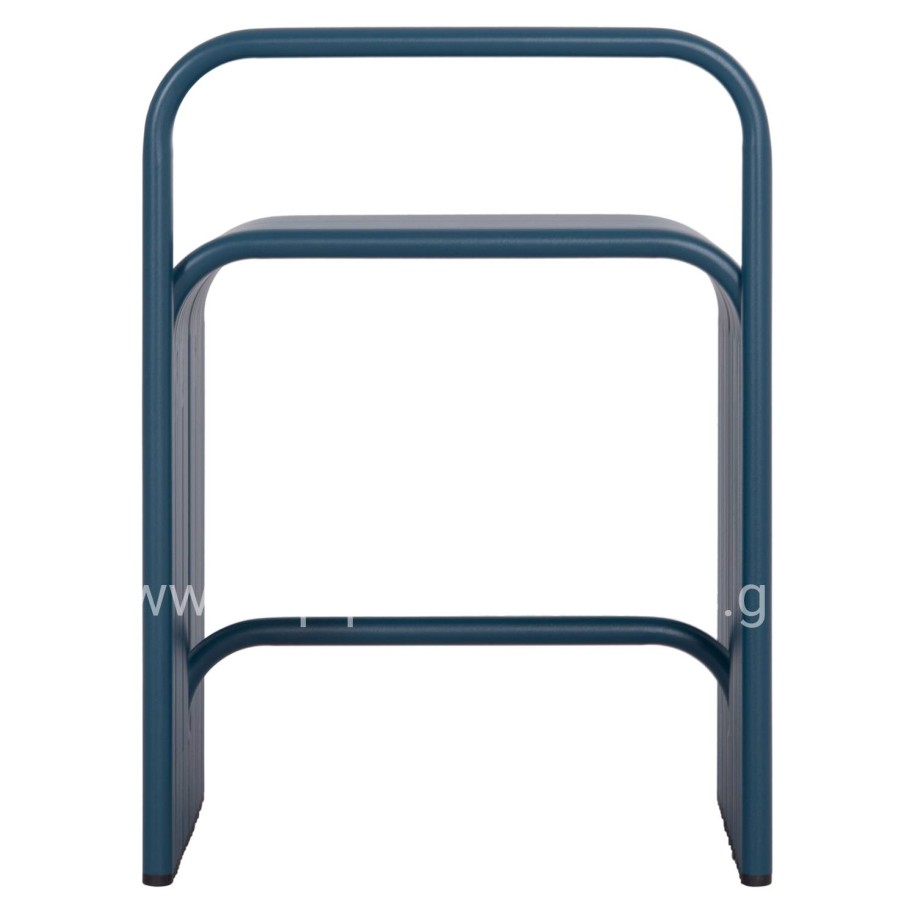 STOOL SERIES INTREPID HM6326.08 ALUMINUM IN BLUE COLOR 40x38x55Hcm.