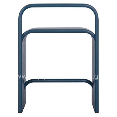 STOOL SERIES INTREPID HM6326.08 ALUMINUM IN BLUE COLOR 40x38x55Hcm.