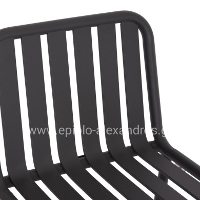 ΣΚΑΜΠΟ ΜΠΑΡ ΑΛΟΥΜΙΝΙΟΥ RACHEL HM6341.01 ΓΚΡΙ 47x56,5x98,5Υεκ.