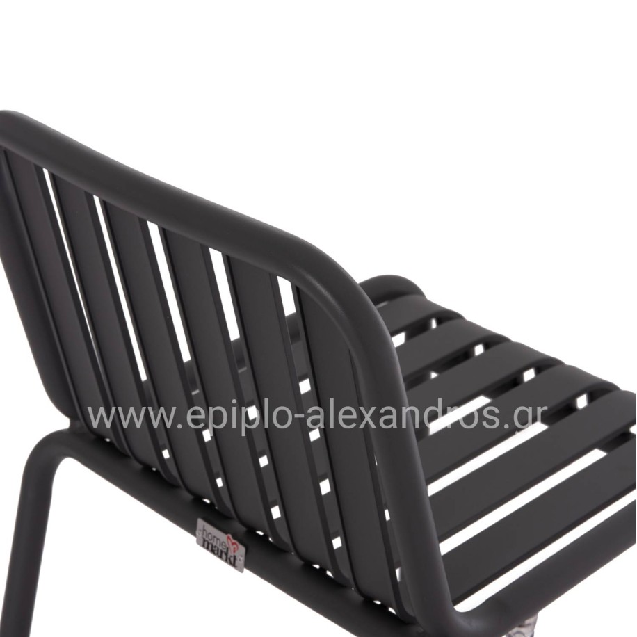 ΣΚΑΜΠΟ ΜΠΑΡ ΑΛΟΥΜΙΝΙΟΥ RACHEL HM6341.01 ΓΚΡΙ 47x56,5x98,5Υεκ.