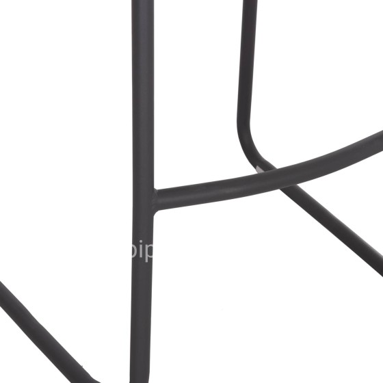 BAR STOOL ALUMINUM RACHEL HM6341.01 GREY COLOR 47x56.5x98.5Hcm.