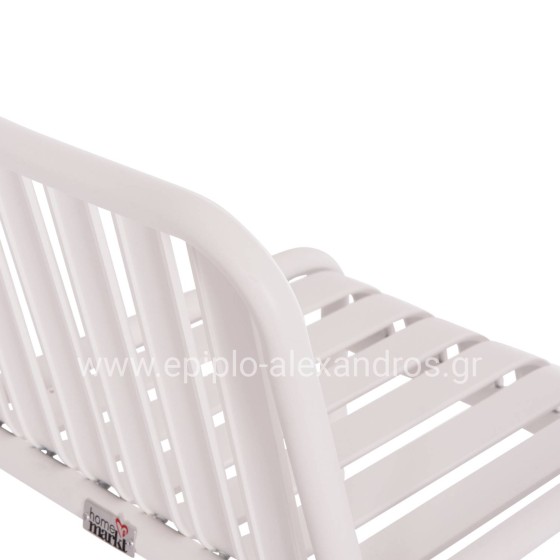 ΣΚΑΜΠΟ ΜΠΑΡ ΑΛΟΥΜΙΝΙΟΥ RACHEL HM6341.02 ΛΕΥΚΟ 47x56,5x98,5Υεκ.