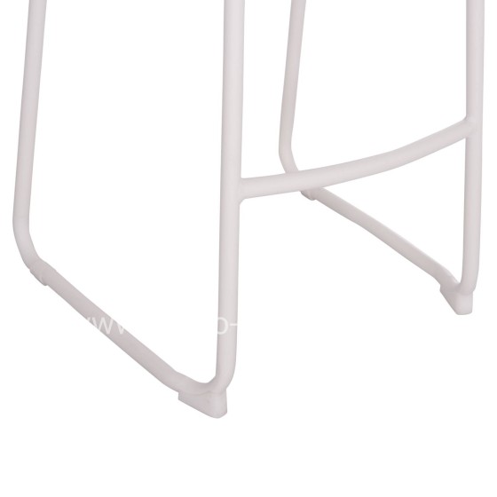 BAR STOOL ALUMINUM RACHEL HM6341.02 WHITE COLOR 47x56.5x98.5Hcm.