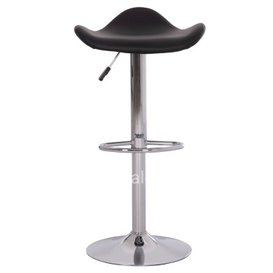 BAR STOOL SWIVEL GANNA HM201.21 WITH SUSPENSION-BLACK PU 44x42x87Hcm.