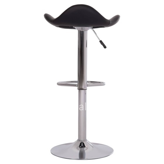 BAR STOOL SWIVEL GANNA HM201.21 WITH SUSPENSION-BLACK PU 44x42x87Hcm.