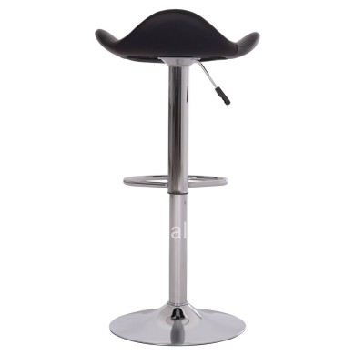 BAR STOOL SWIVEL GANNA HM201.21 WITH SUSPENSION-BLACK PU 44x42x87Hcm.