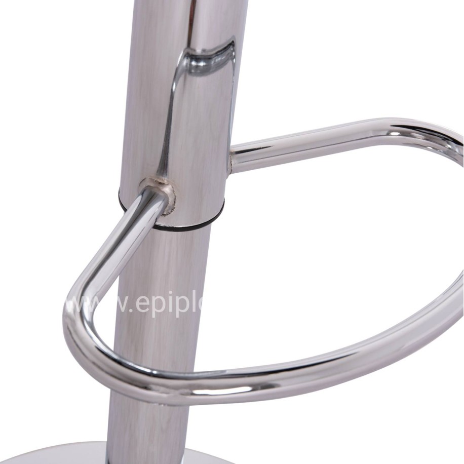 BAR STOOL SWIVEL GANNA HM201.21 WITH SUSPENSION-BLACK PU 44x42x87Hcm.