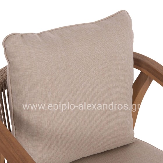 ΠΟΛΥΘΡΟΝΑ CONTREL HM6244.01 ΞΥΛΟ ΑΚΑΚΙΑΣ ΦΥΣΙΚΟ-ΣΧΟΙΝΙ & ΜΑΞΙΛΑΡΙΑ ΜΠΕΖ 58x60x74Υεκ.