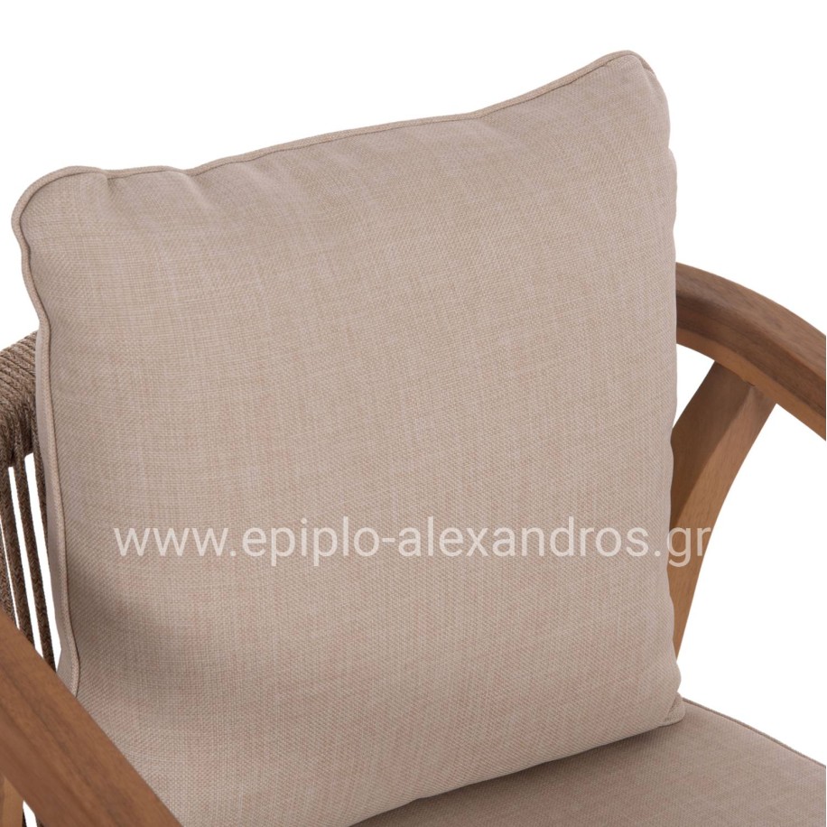 ΠΟΛΥΘΡΟΝΑ CONTREL HM6244.01 ΞΥΛΟ ΑΚΑΚΙΑΣ ΦΥΣΙΚΟ-ΣΧΟΙΝΙ & ΜΑΞΙΛΑΡΙΑ ΜΠΕΖ 58x60x74Υεκ.