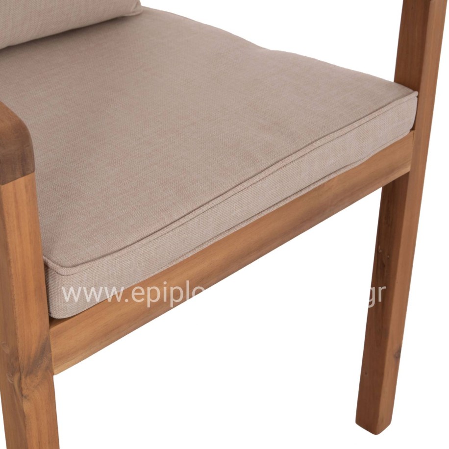 ΠΟΛΥΘΡΟΝΑ CONTREL HM6244.01 ΞΥΛΟ ΑΚΑΚΙΑΣ ΦΥΣΙΚΟ-ΣΧΟΙΝΙ & ΜΑΞΙΛΑΡΙΑ ΜΠΕΖ 58x60x74Υεκ.