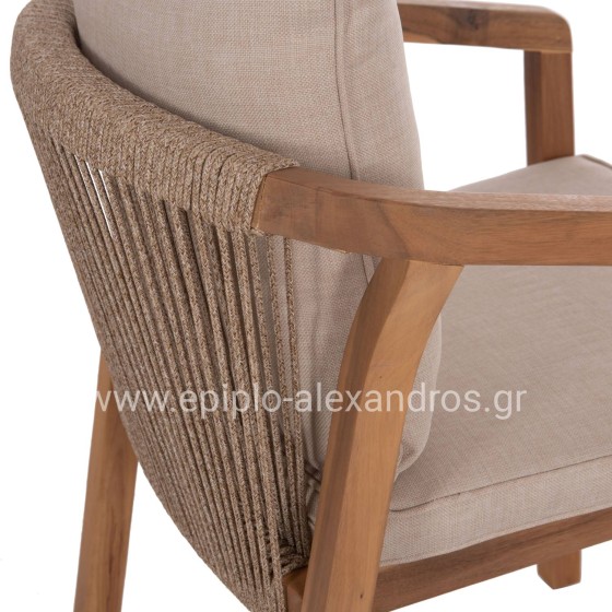 ΠΟΛΥΘΡΟΝΑ CONTREL HM6244.01 ΞΥΛΟ ΑΚΑΚΙΑΣ ΦΥΣΙΚΟ-ΣΧΟΙΝΙ & ΜΑΞΙΛΑΡΙΑ ΜΠΕΖ 58x60x74Υεκ.