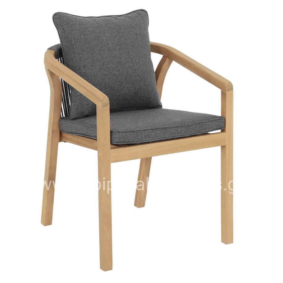 ΠΟΛΥΘΡΟΝΑ CONTREL HM6244.02 ΞΥΛΟ ΑΚΑΚΙΑΣ ΦΥΣΙΚΟ-ΣΧΟΙΝΙ & ΜΑΞΙΛΑΡΙΑ ΓΚΡΙ 58x60x74Υεκ.