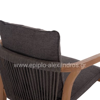 ΠΟΛΥΘΡΟΝΑ CONTREL HM6244.02 ΞΥΛΟ ΑΚΑΚΙΑΣ ΦΥΣΙΚΟ-ΣΧΟΙΝΙ & ΜΑΞΙΛΑΡΙΑ ΓΚΡΙ 58x60x74Υεκ.