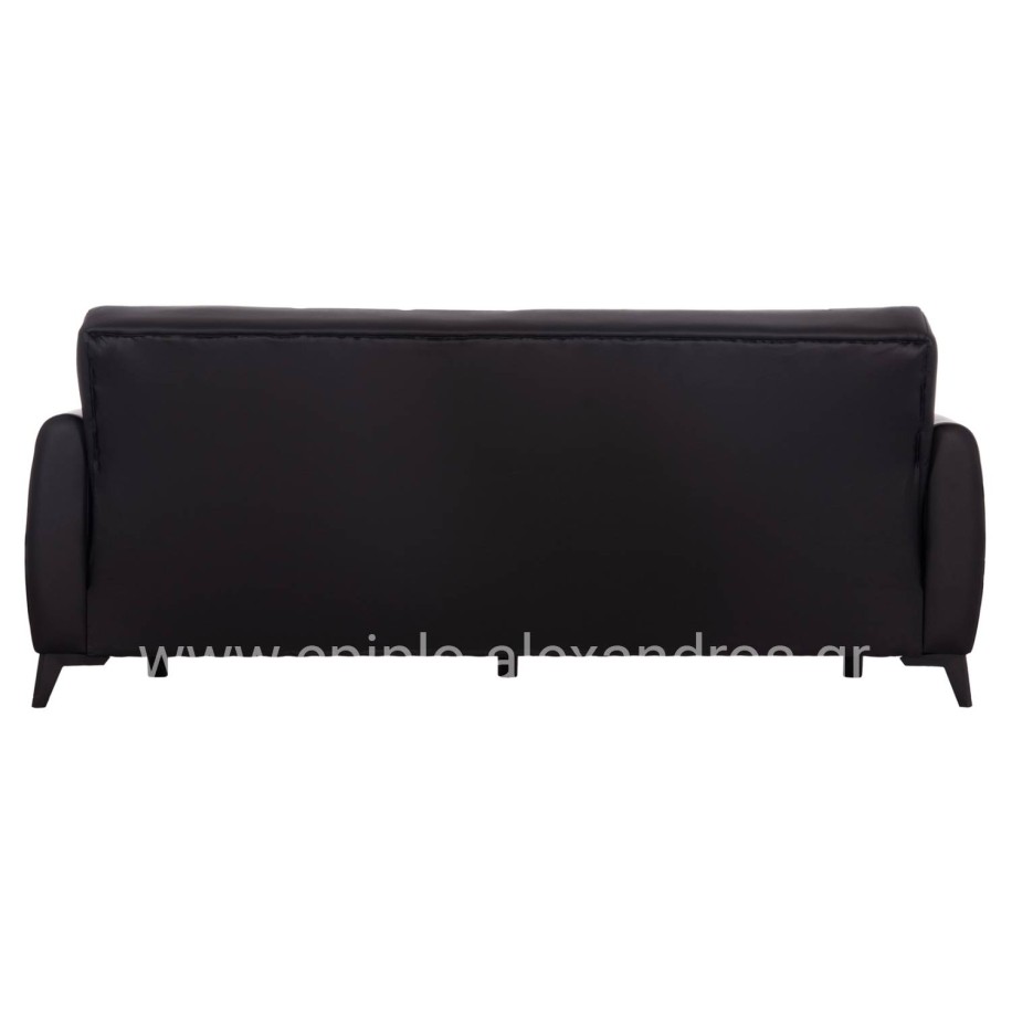 SOFA-BED 3-SEATER WITH STORAGE SPACE NIKKO HM3292.11 BLACK PU 207x80x82Hcm.