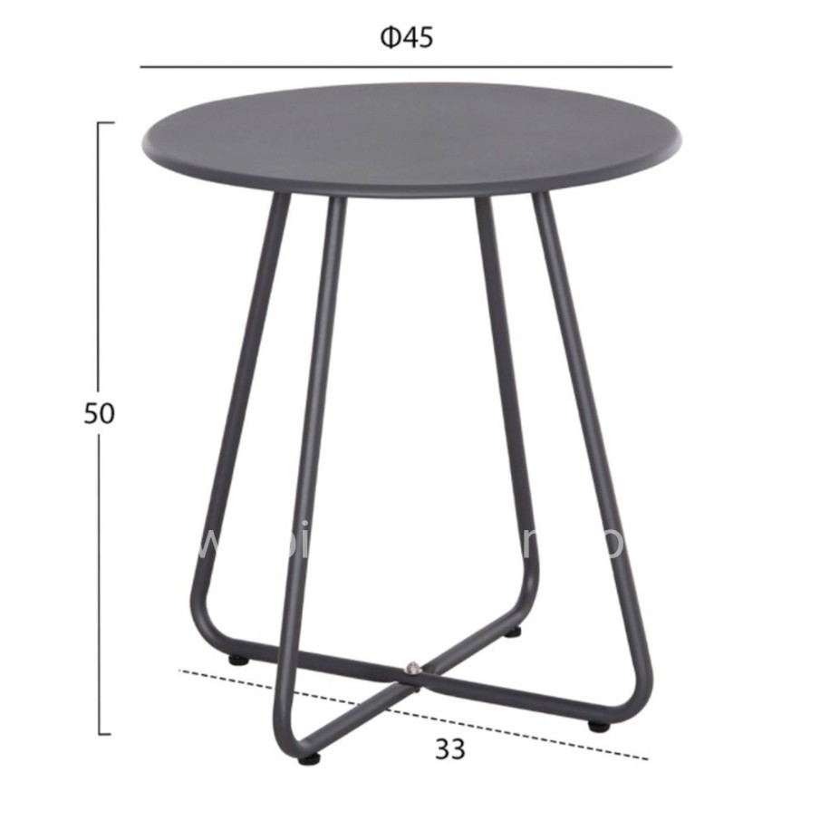 ΣΕΤ LOUNGE 3TMX ΕΞ.ΧΩΡΟΥ PONY HM21193 ΜΕΤΑΛΛΟ ΣΕ ΓΚΡΙ--ΣΥΝΘ.RATTAN ΣΕ ΛΕΥΚΟ-ΜΑΥΡΟ