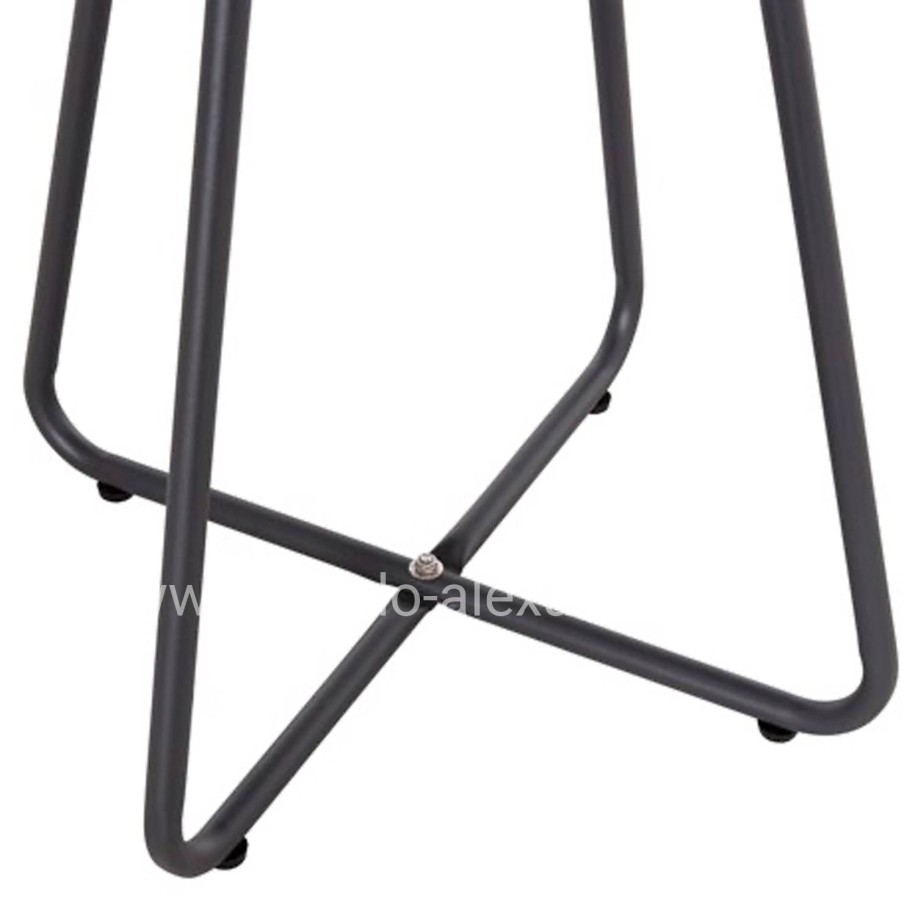 ΣΕΤ LOUNGE 3TMX ΕΞ.ΧΩΡΟΥ PONY HM21193 ΜΕΤΑΛΛΟ ΣΕ ΓΚΡΙ--ΣΥΝΘ.RATTAN ΣΕ ΛΕΥΚΟ-ΜΑΥΡΟ