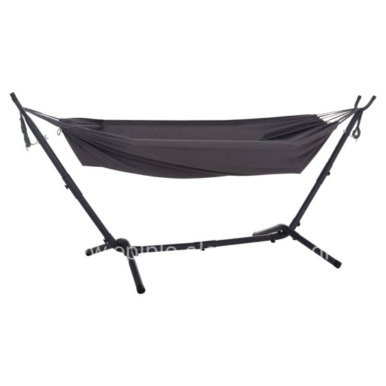 HAMMOCK CRAVE HM6304.01 ANTHRACITE METAL FRAME-DARK GREY FABRIC 265x93x105Hcm.