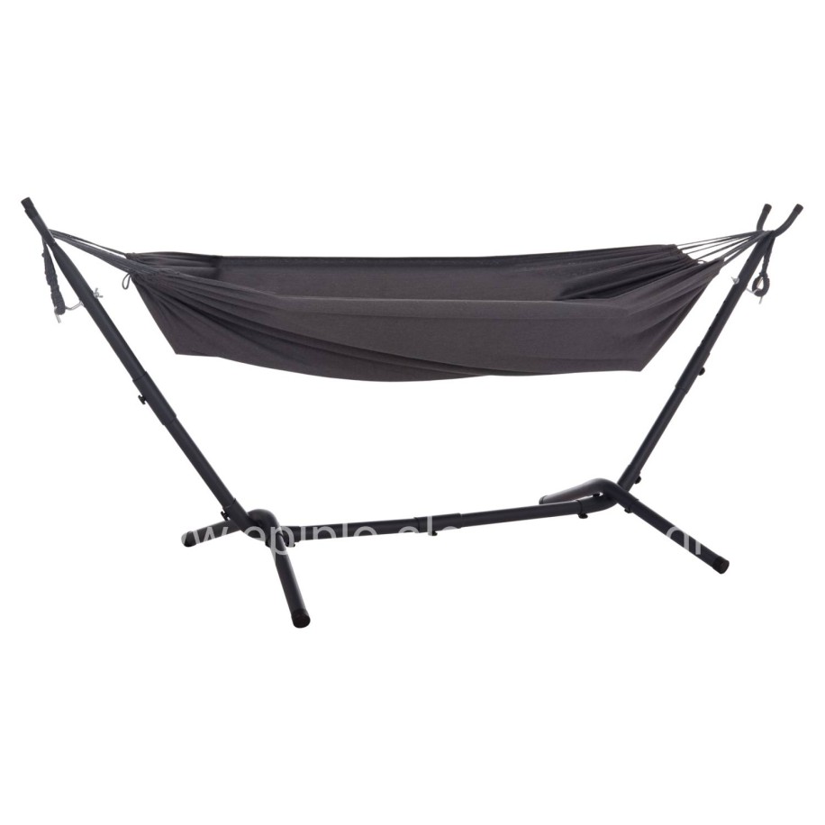 HAMMOCK CRAVE HM6304.01 ANTHRACITE METAL FRAME-DARK GREY FABRIC 265x93x105Hcm.