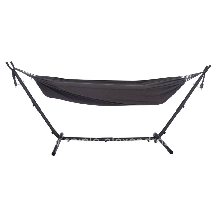 HAMMOCK CRAVE HM6304.01 ANTHRACITE METAL FRAME-DARK GREY FABRIC 265x93x105Hcm.