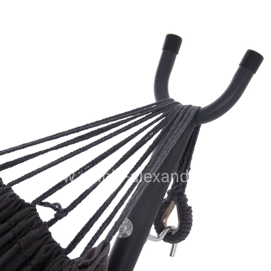 HAMMOCK CRAVE HM6304.01 ANTHRACITE METAL FRAME-DARK GREY FABRIC 265x93x105Hcm.