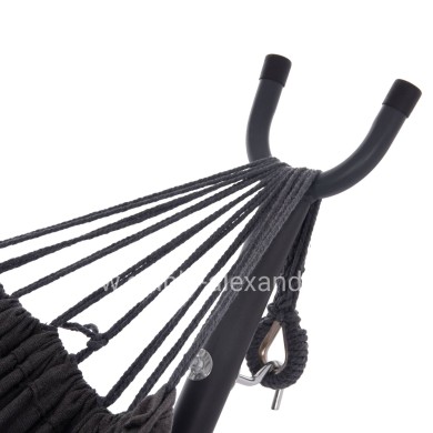 HAMMOCK CRAVE HM6304.01 ANTHRACITE METAL FRAME-DARK GREY FABRIC 265x93x105Hcm.
