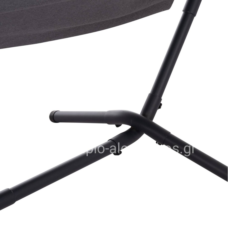 HAMMOCK CRAVE HM6304.01 ANTHRACITE METAL FRAME-DARK GREY FABRIC 265x93x105Hcm.