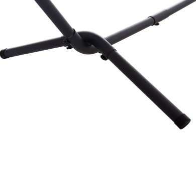 HAMMOCK CRAVE HM6304.03 ANTHRACITE METAL FRAME-BLUE FABRIC WITH WHITE STRIPES 265x93x105Hcm.