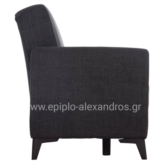 SOFA-BED 2-SEATER WITH STORAGE SPACE NIKKO HM3293.01 GREY FABRIC 144x75x84Hcm.