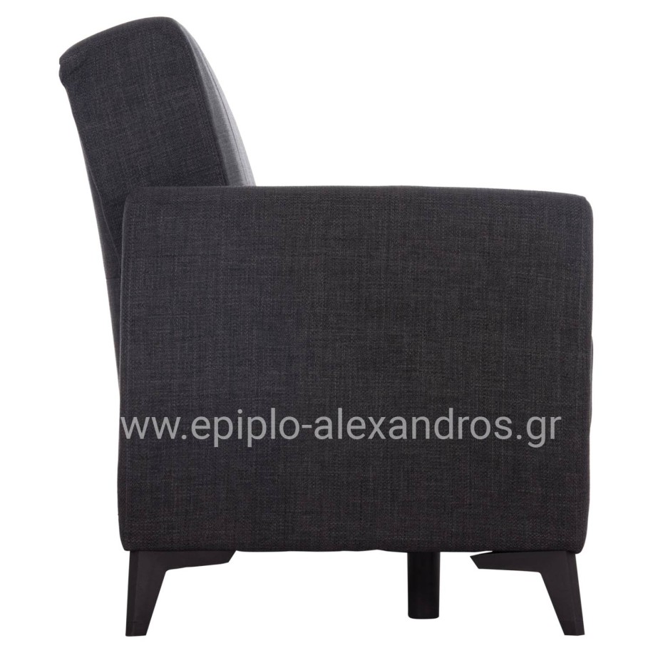 SOFA-BED 2-SEATER WITH STORAGE SPACE NIKKO HM3293.01 GREY FABRIC 144x75x84Hcm.