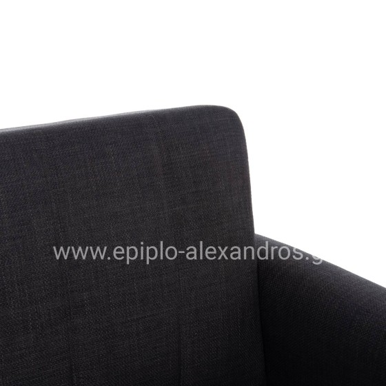 SOFA-BED 2-SEATER WITH STORAGE SPACE NIKKO HM3293.01 GREY FABRIC 144x75x84Hcm.