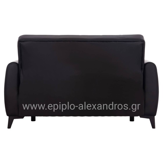 SOFA-BED 2-SEATER WITH STORAGE SPACE NIKKO HM3293.11 BLACK PU 144x75x84Hcm.