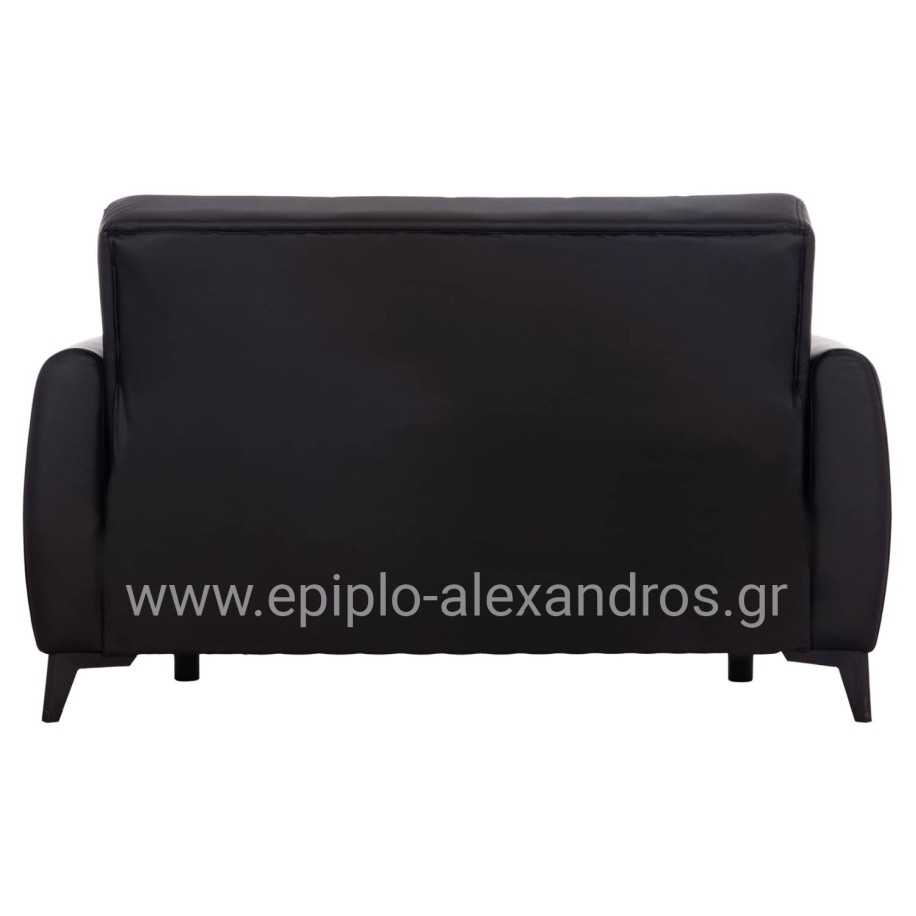 SOFA-BED 2-SEATER WITH STORAGE SPACE NIKKO HM3293.11 BLACK PU 144x75x84Hcm.