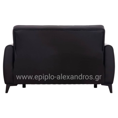 SOFA-BED 2-SEATER WITH STORAGE SPACE NIKKO HM3293.11 BLACK PU 144x75x84Hcm.