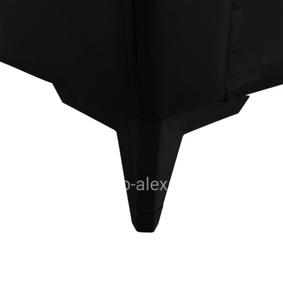 SOFA-BED 2-SEATER WITH STORAGE SPACE NIKKO HM3293.11 BLACK PU 144x75x84Hcm.