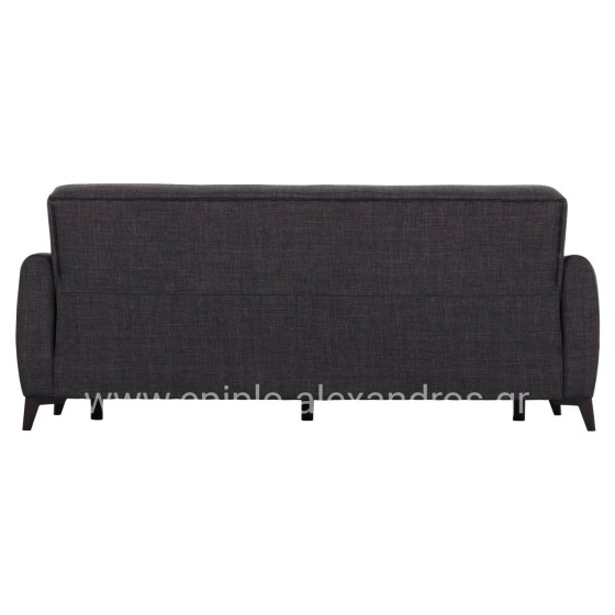 ΚΑΝΑΠΕΣ ΚΡΕΒΑΤΙ ΜΕ ΑΠΟΘ.ΧΩΡΟ TΡΙΘΕΣΙΟΣ NIKKO HM3292.01 ΓΚΡΙ ΥΦΑΣΜΑ 209x76x83Υεκ.