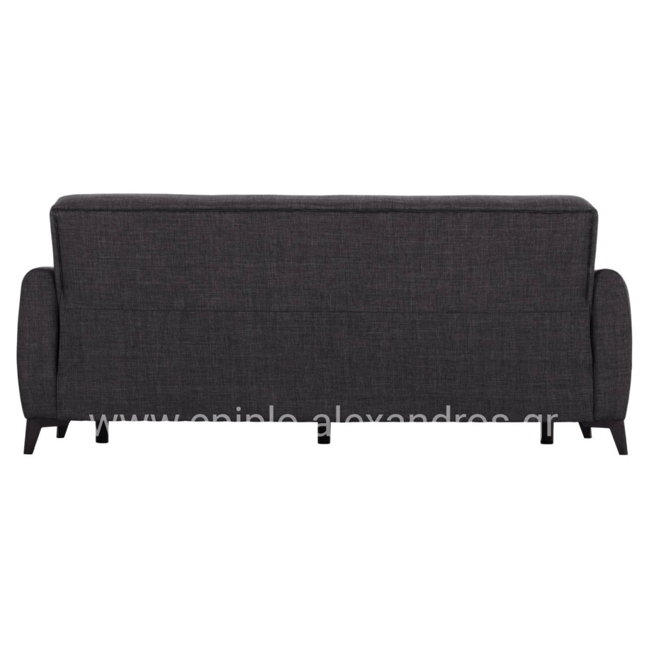 SOFA-BED 3-SEATER WITH STORAGE SPACE NIKKO HM3292.01 GREY FABRIC 209x76x83Hcm.