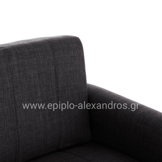 SOFA-BED 3-SEATER WITH STORAGE SPACE NIKKO HM3292.01 GREY FABRIC 209x76x83Hcm.