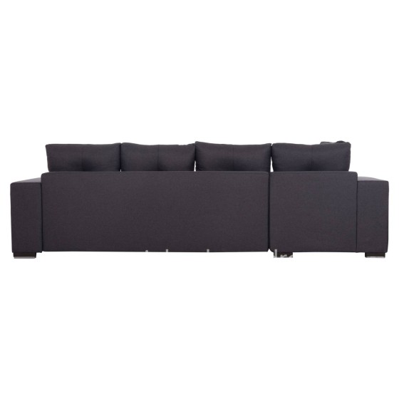 CORNER SOFA-BED WITH STORAGE SPACE TRENDSTON HM3302.01L GREY FABRIC 298x177x95Hcm.