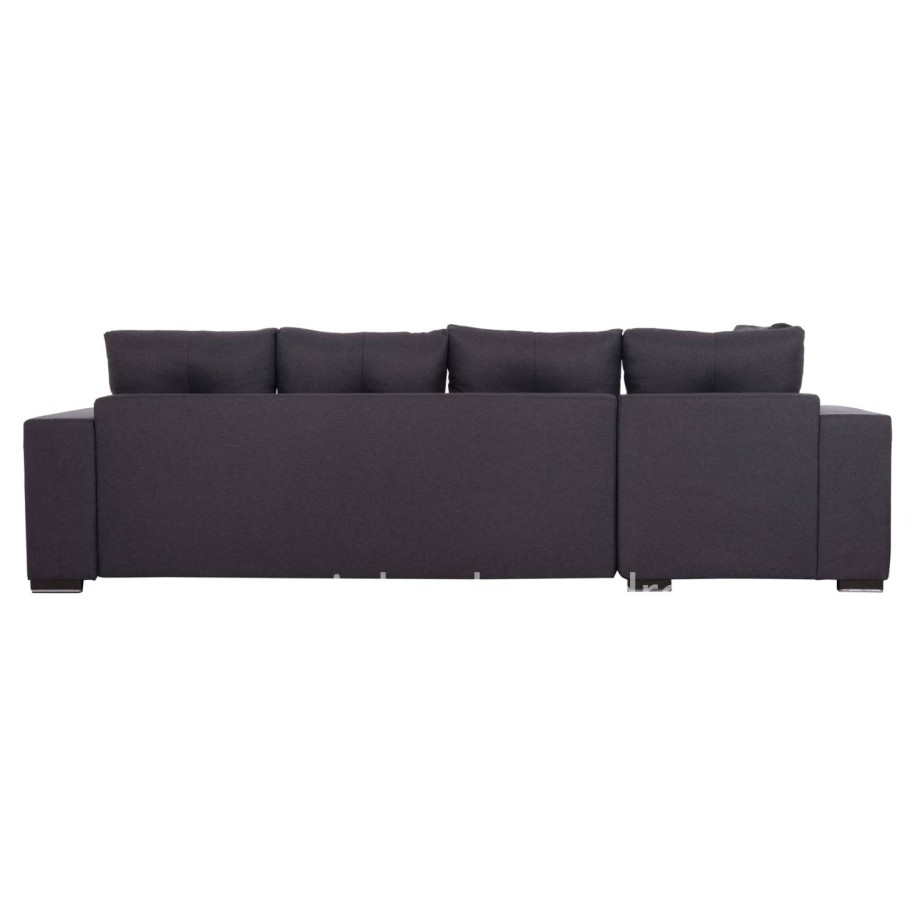 CORNER SOFA-BED WITH STORAGE SPACE TRENDSTON HM3302.01L GREY FABRIC 298x177x95Hcm.
