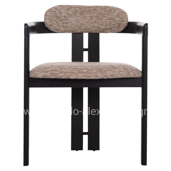 ΠΟΛΥΘΡΟΝΑ ΤΡΑΠΕΖΑΡΙΑΣ KALL HM18247.02 ΚΑΦΕ ΥΦΑΣΜΑ--PLYWOOD ΣΕ ΜΑΥΡΟ 56x45x73Υεκ