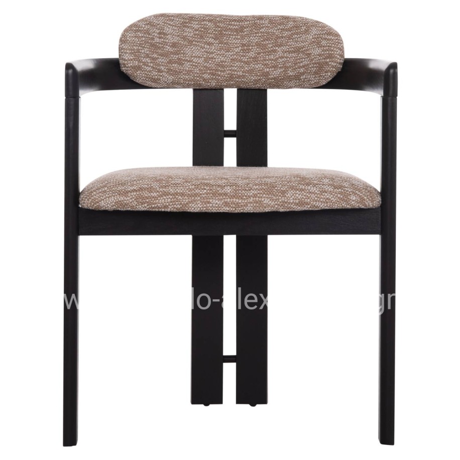 ΠΟΛΥΘΡΟΝΑ ΤΡΑΠΕΖΑΡΙΑΣ KALL HM18247.02 ΚΑΦΕ ΥΦΑΣΜΑ--PLYWOOD ΣΕ ΜΑΥΡΟ 56x45x73Υεκ